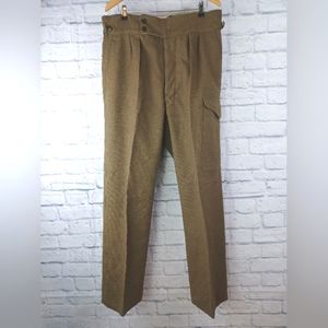 Vintage Eaglehawk Clothing 1952 Wool Green Military Pants 36 Victoria 17 READ